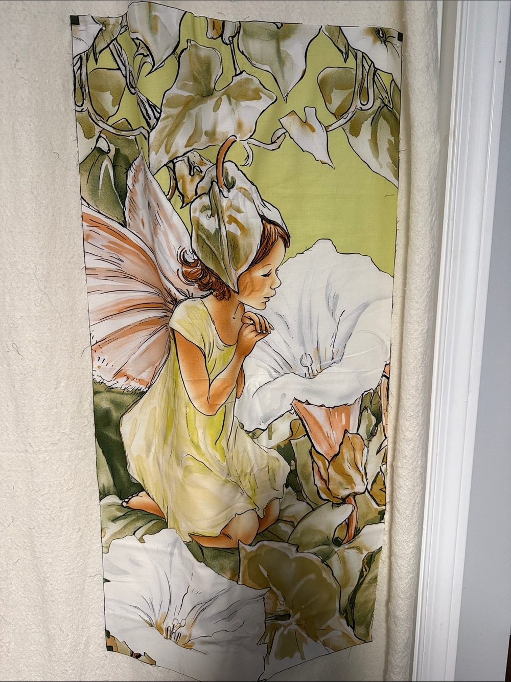 Michael Miller Flower Fairies  Green Fairy fabric panels